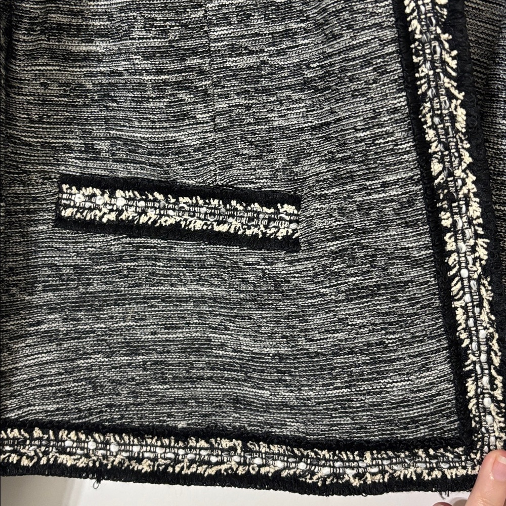 NWT Gray Tweed Talbots Open Jacket - Picture 3 of 3